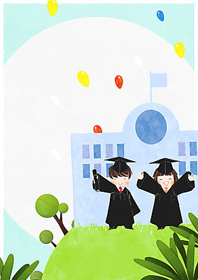 전신 PSD 나무 학생 여자 교육 남자 일러스트 학사모 졸업 학교 청소년 프레임 서기 초원 두명 스쿨라이프 졸업가운 풍선 프레임일러스트 국내일러스트 식물 모자_잡화 라이프스타일 모션 사람 가운 파일형식