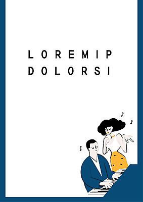 템플릿 여자 표지 남자 악기 연주 노래 두명 건반 피아노 프레젠테이션 문서템플릿 서식 레이아웃 문서 제안서 피아니스트 이미지템플릿 AI파일 음악 사람 연주자 건반악기 파일형식 벡터