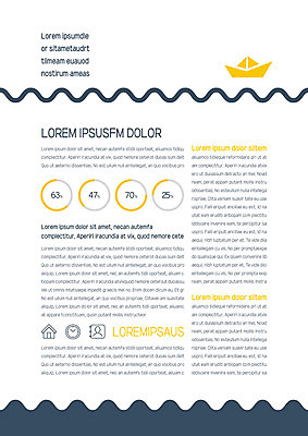 템플릿 내지 사람없음 프레젠테이션 문서템플릿 서식 레이아웃 문서 종이배 제안서 물결무늬 이미지템플릿 AI파일 물결 무늬 종이접기 파일형식 벡터