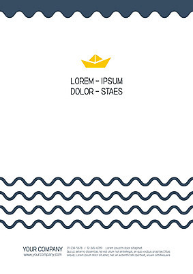 템플릿 표지 사람없음 프레젠테이션 문서템플릿 서식 레이아웃 문서 종이배 제안서 물결무늬 이미지템플릿 AI파일 물결 무늬 종이접기 파일형식 벡터