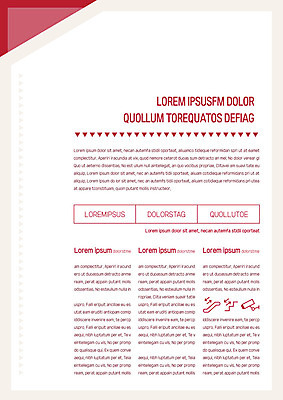 템플릿 내지 분홍색 사람없음 빨간색 삼각형 프레젠테이션 문서템플릿 서식 레이아웃 문서 제안서 겹침 이미지템플릿 AI파일 도형 컬러 파일형식 벡터