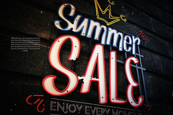 PSD 편집이미지 왕관 타이포그라피 사람없음 그래픽 여름 3D 세일 디지털합성 네온 네온아트 편집3D 문자 계절 파일형식