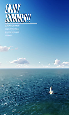 주간 PSD 구름 편집이미지 바다 요트 하늘 사람없음 야외 그래픽 여름 3D 디지털합성 편집3D 자연요소 계절 배_교통 파일형식