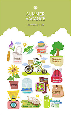 나무 아이콘 모자 꽃 운동화 셔츠 배낭 휴가 해바라기 봉투 사람없음 여름 여름휴가 바캉스 세트 소풍 카메라 자전거 등산 바게트 물병 등산용품 도시락 웹아이콘 에코백 2D아이콘 AI파일 식물 잡화 계절 음식 빵 신발 상의 가방 전자제품 야외활동 바이크 트래킹 물통 에코 레포츠용품 파일형식 벡터 여름_계절