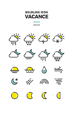 구름 아이콘 무지개 바람 날씨 사람없음 여름 여름휴가 바캉스 세트 일출 일몰 달 눈 비 유성 라인아이콘 웹아이콘 날씨아이콘 태풍 흐림 뇌우 볼드라인 2D아이콘 AI파일 자연요소 계절 휴가 노을 자연재해 파일형식 벡터 여름_계절