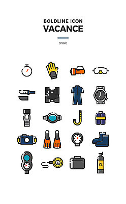 아이콘 바다 장갑 신발 고글 마스크 사람없음 여름 여름휴가 바캉스 세트 카메라 랜턴 조끼 나이프 라인아이콘 오리발 다이빙 웹아이콘 산소통 타이머 스쿠버다이빙용품 볼드라인 2D아이콘 AI파일 식기 잡화 계절 스포츠용품 휴가 조명 통 전자제품 수영 외투 칼 수중스포츠 파일형식 벡터 여름_계절