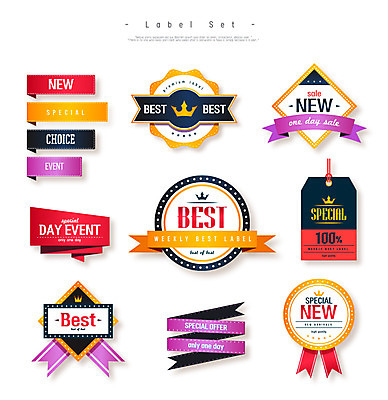 리본 일러스트 왕관 이벤트 사람없음 세트 라벨 세일 최고 심볼 new 국내일러스트 AI파일 프레임 파일형식 벡터