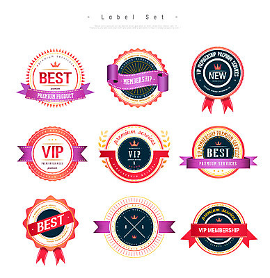 리본 일러스트 이벤트 사람없음 세트 라벨 세일 최고 new VIP 멤버십 국내일러스트 AI파일 프레임 파일형식 벡터