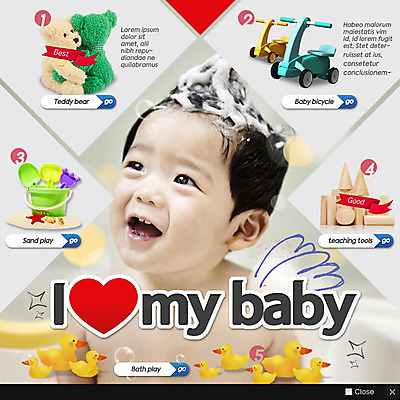 PSD 템플릿 남자 인형 웹템플릿 팝업 이벤트팝업 웹팝업 한명 이벤트 자전거 목욕 거품 곰인형 한국인 하트 아기 오리튜브 이미지템플릿 모양 1 사람 동양인 바이크 청결 튜브 파일형식