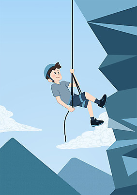 전신 PSD 라이프스타일 남자 밧줄 일러스트 산 건강 한명 성인 절벽 즐거움 암벽등반 국내일러스트 1 감정 줄 사람 생활 등산 파일형식