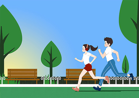 전신 PSD 나무 라이프스타일 커플 공원 여자 남자 벤치 일러스트 성인 두명 달리기 조깅 헤드셋 즐거움 국내일러스트 식물 공공시설 감정 음향기기 의자 관계 모션 사람 생활 운동 헤드폰 파일형식