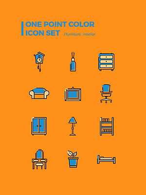 아이콘 화분 시계 생활용품 액자 의자 책장 사람없음 장식 인테리어 세트 소파 다양 침대 스탠드 서랍장 웹아이콘 화장대 디퓨저 옷장놀이 2D아이콘 AI파일 디자인 가구 다수 놀이 조명 오브젝트 파일형식 벡터