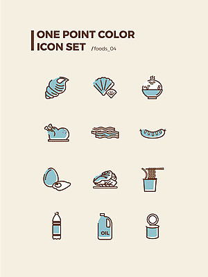 아이콘 식재료 밥 조개 김치 사람없음 세트 계란 닭고기 다양 소시지 소라 식용유 생수 웹아이콘 베이컨 통조림 컵라면 2D아이콘 AI파일 한식 음식 다수 어패류 육류 돼지고기 알 라면 가공식품 기름_음식 물병 파일형식 벡터