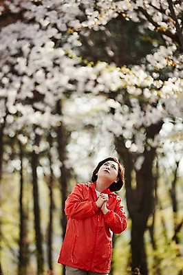 포토 JPG 주간 나무 응시 공원 여자 꽃 중년 50대 중년라이프 한명 서기 미소 상반신 야외 앞모습 아웃포커스 운동복 한국인 손모으기 꽃구경 중년여자한명만 국내포토 자연요소 식물 1 라이프스타일 시선 옷 공공시설 뷰포인트 모션 촬영기법 표정 사람 동양인 손짓 성인 여자한명만 중년여자만 파일형식