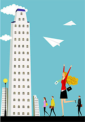 전신 구름 여자 남자 가로등 일러스트 회사 비즈니스 직장 서기 여러명 성인 건물 기쁨 구직 종이비행기 출근 취업준비생 사원증 첫출근 국내일러스트 AI파일 자연요소 건축물 공공시설 감정 다수 컨셉 모션 사람 출퇴근 종이접기 파일형식 벡터