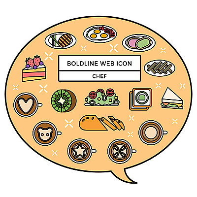 아이콘 꽃 별 커피 말풍선 떡 샌드위치 키위 스테이크 사람없음 케이크 요리사 샐러드 감자튀김 하트 바게트 계란프라이 웹아이콘 카툰스타일 볼드라인 직업아이콘 2D아이콘 AI파일 자연요소 모양 식물 직업 음료 음식 빵 과일 디저트 감자 서양음식 튀김 계란요리 라인아이콘 파일형식 벡터