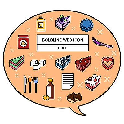 아이콘 포크 말풍선 눈사람 사람없음 케이크 숟가락 요리사 칼 기름 조각케이크 밤 각설탕 웹아이콘 레시피 카툰스타일 볼드라인 직업아이콘 2D아이콘 AI파일 직업 식기 음식 디저트 수저 견과류 설탕 라인아이콘 파일형식 벡터