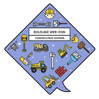 아이콘 남자 모래 말풍선 벽돌 사람 페인트 건설현장 붓 운반 망치 건축가 주머니 포크레인 삽 웹아이콘 롤러 펜치 카툰스타일 볼드라인 직업아이콘 2D아이콘 AI파일 직업 건설업 공구 중장비 라인아이콘 파일형식 벡터