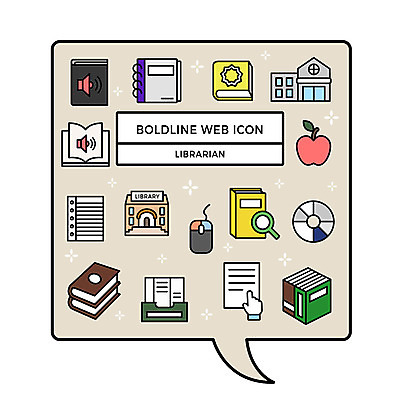 아이콘 종이 말풍선 사람없음 책 소리 CD 마우스 도서관 사과 검색 웹아이콘 정리 카툰스타일 사서 볼드라인 직업아이콘 2D아이콘 AI파일 직업 교육 과일 컴퓨터용품 라인아이콘 파일형식 벡터