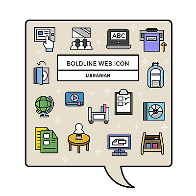 아이콘 교육 말풍선 책가방 사람없음 책 노트북 CD 기록 파일 폴더 웹아이콘 카툰스타일 패드 가판대 리스트 사서 상영 정리함 볼드라인 직업아이콘 2D아이콘 AI파일 직업 가방 전자제품 라인아이콘 파일형식 벡터