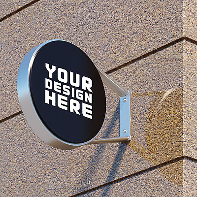 주간 PSD 편집 편집이미지 벽 간판 광고판 사람없음 야외 그래픽 3D 원형 디지털합성 합성 원형프레임 디자인소스 옥외간판 디지털아트 목업 편집3D 자연요소 도형 프레임 알림판 판 파일형식 편집소스