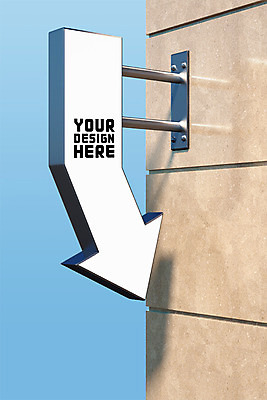 주간 PSD 편집 편집이미지 화살표 벽 간판 광고판 사람없음 야외 그래픽 3D 디지털합성 합성 디자인소스 옥외간판 옥외광고 디지털아트 목업 편집3D 자연요소 알림판 판 파일형식 편집소스