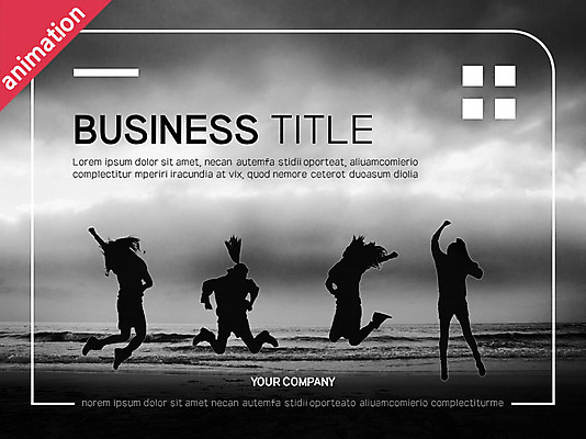 템플릿 여자 실루엣 비즈니스 그래프 흑백 여러명 세트 점프 PPT 프레젠테이션 문서템플릿 문서 애니형PPT 8P 이미지템플릿 다수 모션 촬영기법 사람 파일형식