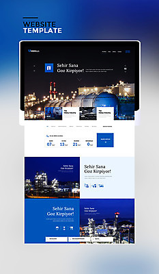 PSD 템플릿 건축물 웹템플릿 야경 비즈니스 공장 사이트템플릿 사람없음 파란색 홈페이지 홈페이지시안 도시 산업단지 정제소 이미지템플릿 건축 산업 컬러 공업 야간 파일형식 풍경_경치