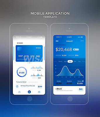 PSD 템플릿 웹템플릿 디자인시안 모바일 그래프 사람없음 파란색 스마트폰 홈페이지 신용카드 어플리케이션 금융비즈니스 모바일템플릿 모바일앱 이미지템플릿 컬러 비즈니스 금융 핸드폰 스마트기기 파일형식