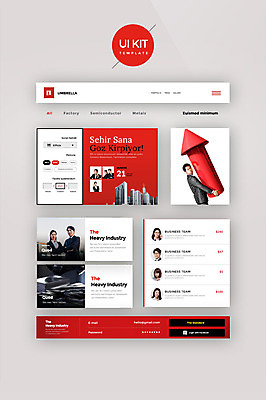 PSD 템플릿 여자 남자 화살표 웹템플릿 비즈니스 디자인시안 여러명 20대 성인 빨간색 세트 홈페이지 한국인 비즈니스맨 비즈니스우먼 일본인 UI UI키트 이미지템플릿 외국인 컬러 다수 사람 동양인 청년 직장인 파일형식