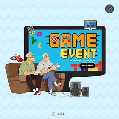 PSD 템플릿 할아버지 노년 남자 웹템플릿 팝업 웹팝업 이벤트 취미 두명 실버라이프 소파 모니터 스피커 게임 게임기 레이어팝업 노인남자만 이미지템플릿 라이프스타일 음향기기 의자 놀이 사람 성인 컴퓨터 남자만 노인만 파일형식