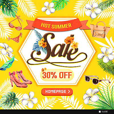 PSD 템플릿 꽃 구두 웹템플릿 가방 휴가 나뭇잎 팝업 이벤트팝업 웹팝업 이벤트 사람없음 여름 비키니 선글라스 세일 이미지템플릿 식물 잡화 계절 수영복 안경 신발 잎 파일형식