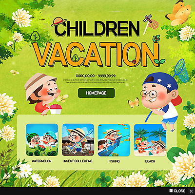 PSD 템플릿 여자 남자 꽃 어린이 웹템플릿 나비 방학 휴가 팝업 이벤트팝업 웹팝업 여름방학 이벤트 여러명 여름 체험 잠자리 채집망 이미지템플릿 식물 계절 다수 곤충 컨셉 사람 파일형식 여름_계절