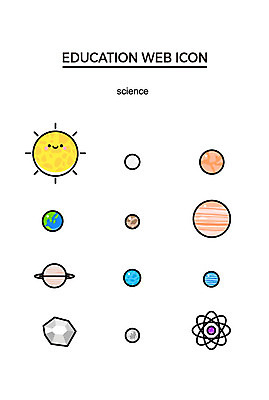 아이콘 교육 지구 과학 사람없음 세트 태양 귀여움 다양 달 웹아이콘 태양계 지구과학 토성 목성 운석 금성 블랙홀 수성 천왕성 해왕성 화성 2D아이콘 AI파일 자연요소 다수 컨셉 우주 행성 파일형식 벡터