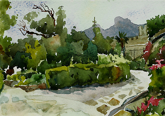 JPG 해외이미지 식물 공원 일러스트 수채화 사람없음 그림 풍경화 해외202004 해외포토 포토 공공시설 파일형식 이미지허브