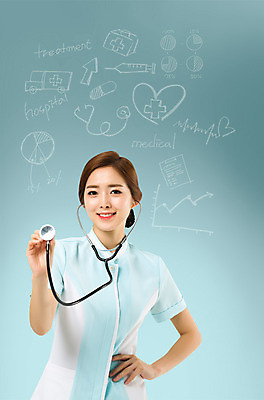 PSD 편집이미지 여자 허리손 의학 청진기 건강 한명 서기 미소 손짓 상반신 20대 성인 앞모습 진료 한국인 간호사 성인여자한명만 이미지편집 1 뷰포인트 포즈 의료기기 모션 표정 사람 동양인 청년 의료진 여자한명만 성인여자만 파일형식