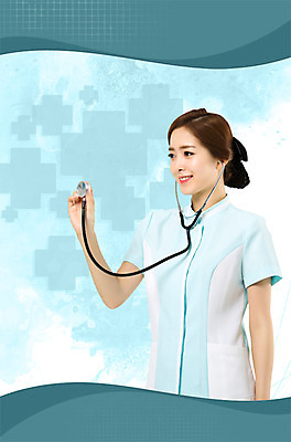 PSD 편집이미지 여자 의학 청진기 건강 한명 서기 미소 들기 상반신 20대 성인 앞모습 진료 한국인 간호사 성인여자한명만 이미지편집 1 뷰포인트 의료기기 모션 표정 사람 동양인 청년 의료진 여자한명만 성인여자만 파일형식