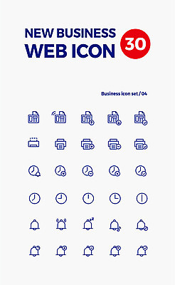 아이콘 시계 비즈니스 사람없음 세트 알람 인쇄기 진동 라인아이콘 체크표시 확인 웹아이콘 팩스 삭제 벨소리 음소거 추가 2D아이콘 AI파일 전자제품 사무용품 파일형식 벡터