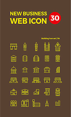 아이콘 비즈니스 공장 학교 호텔 아파트 주택 빌딩 사람없음 건물 세트 성 라인아이콘 은행 시계탑 웹아이콘 분양 2D아이콘 AI파일 건축물 교육 공업 숙소 부동산 금융 탑 파일형식 벡터