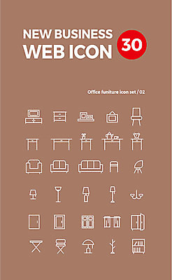 아이콘 액자 의자 비즈니스 창문 조명 책장 사람없음 컴퓨터 세트 소파 사무실 커튼 장롱 찻잔 옷걸이 라인아이콘 책상 서랍장 웹아이콘 수납 2D아이콘 AI파일 가구 잔 전자제품 파일형식 벡터