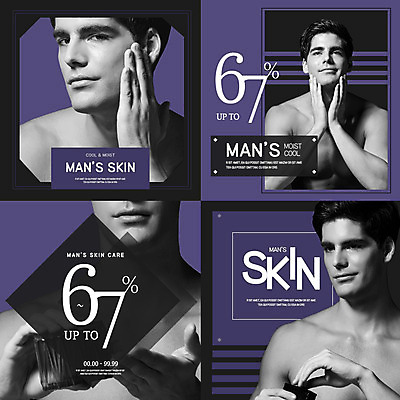 PSD 서양인 외국인 템플릿 남자 웹템플릿 팝업 흑백 웹팝업 이벤트 여러명 상반신 20대 성인 쇼핑 스킨케어 레이어팝업 성인남자만 스타일레이어 이미지템플릿 다수 촬영기법 사람 인종 청년 뷰티 남자만 성인만 파일형식