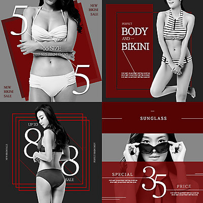 PSD 템플릿 여자 웹템플릿 팝업 흑백 웹팝업 이벤트 여러명 20대 성인 쇼핑 비키니 선글라스 한국인 레이어팝업 성인여자만 스타일레이어 이미지템플릿 수영복 안경 다수 촬영기법 사람 동양인 청년 여자만 성인만 파일형식