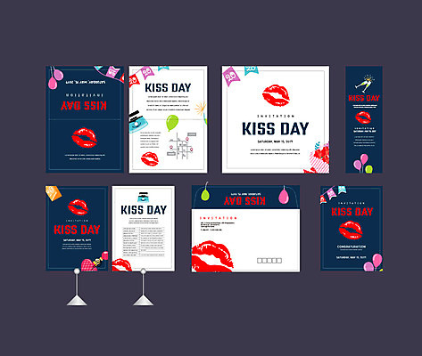템플릿 배너템플릿 사랑 이벤트 사람없음 세트 현수막 입술 전단 엽서 초대장 약도 키스데이 소봉투 행사세트 행사템플릿 AI파일 배너 감정 지도 데이이벤트 편지봉투 카드_감사 신체부위 편지 홍보물 파일형식 벡터