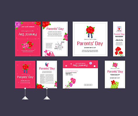 템플릿 배너템플릿 이벤트 사람없음 세트 현수막 감사카드 어버이날 카네이션 전단 감사 엽서 초대장 약도 소봉투 행사세트 행사템플릿 AI파일 배너 기념일 꽃 감정 지도 편지봉투 카드_감사 편지 홍보물 파일형식 벡터