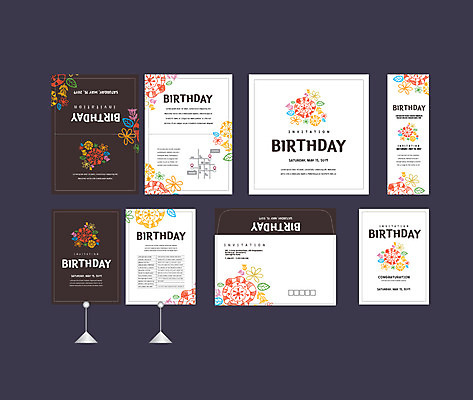 템플릿 배너템플릿 꽃무늬 이벤트 사람없음 세트 현수막 생일 전단 엽서 초대장 약도 생일카드 소봉투 행사세트 행사템플릿 AI파일 배너 기념일 꽃 지도 무늬 편지봉투 카드_감사 편지 홍보물 파일형식 벡터