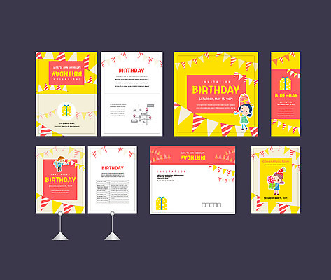 템플릿 배너템플릿 여자 이벤트 세명 선물상자 세트 현수막 생일 전단 엽서 초대장 약도 생일카드 가랜드 소봉투 행사세트 행사템플릿 AI파일 배너 기념일 지도 편지봉투 카드_감사 선물 사람 상자 편지 파티용품 홍보물 파일형식 벡터