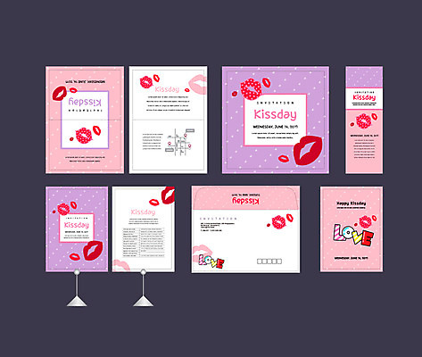 템플릿 배너템플릿 사랑 이벤트 사람없음 세트 현수막 입술 전단 엽서 초대장 약도 키스데이 소봉투 행사세트 행사템플릿 AI파일 배너 감정 지도 데이이벤트 편지봉투 카드_감사 신체부위 편지 홍보물 파일형식 벡터