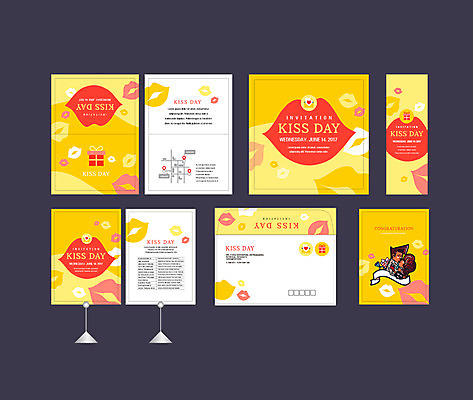 템플릿 배너템플릿 여자 남자 키스 이벤트 두명 세트 현수막 입술 전단 엽서 초대장 약도 키스데이 소봉투 행사세트 행사템플릿 AI파일 배너 지도 데이이벤트 편지봉투 카드_감사 사람 신체부위 편지 애정표현 홍보물 파일형식 벡터