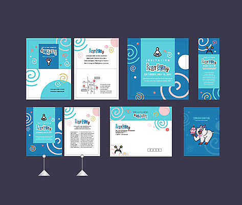 템플릿 배너템플릿 이벤트 사람없음 파란색 세트 현수막 원숭이 생일 생일케이크 전단 엽서 초대장 약도 생일카드 소봉투 행사세트 행사템플릿 AI파일 배너 기념일 컬러 지도 포유류 편지봉투 카드_감사 케이크 편지 홍보물 파일형식 벡터