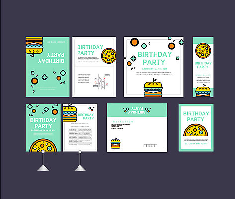 템플릿 접시 배너템플릿 빵 이벤트 사람없음 세트 현수막 전단 엽서 초대장 약도 소봉투 행사세트 행사템플릿 AI파일 식기 배너 음식 지도 편지봉투 카드_감사 편지 홍보물 파일형식 벡터